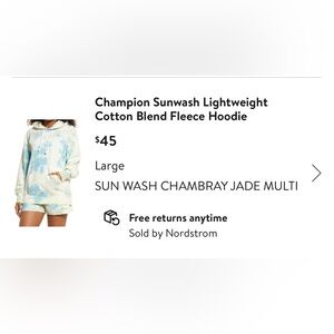 Champion sun wash lightweight sweater